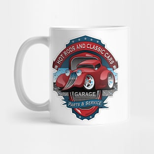 Hot Rods and Classic Cars Garage Mug